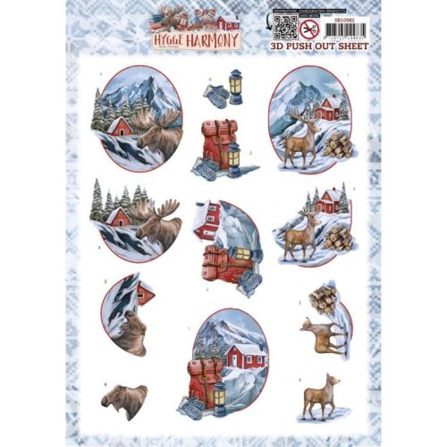 Amy Design 3D-arkki – Hygge Harmony Moose