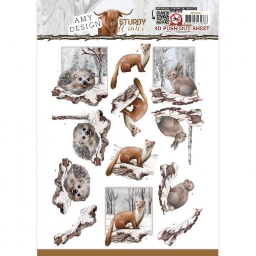 Amy Design 3D-arkki – Sturdy Winter Hedgehog