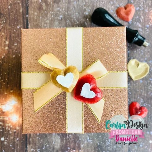 Carlijn Design Wax Seal Stamper sinettileimasin – 3D RUBY HEART 3