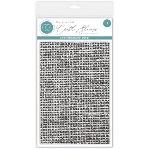 Craft Consortium Clear Stamps – Hessian Texture leimasin