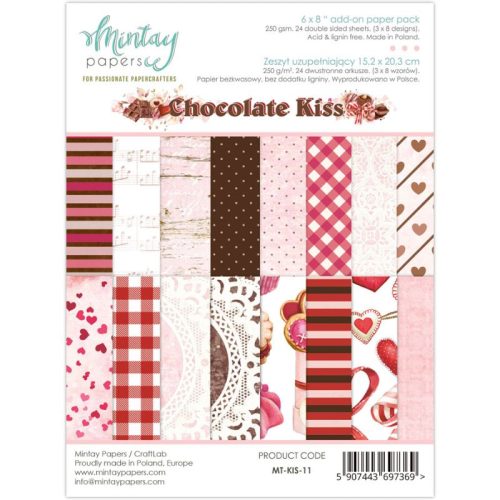 Mintay Papers Add-On Paper Pad – Chocolate Kiss paperilehtiö A5