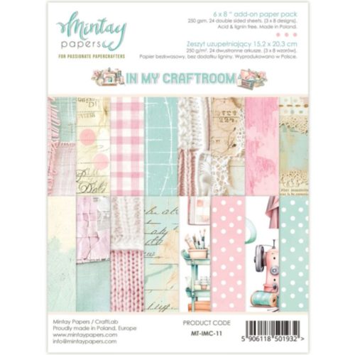 Mintay Papers Add-On Paper Pad – In My Craftroom paperilehtiö A5