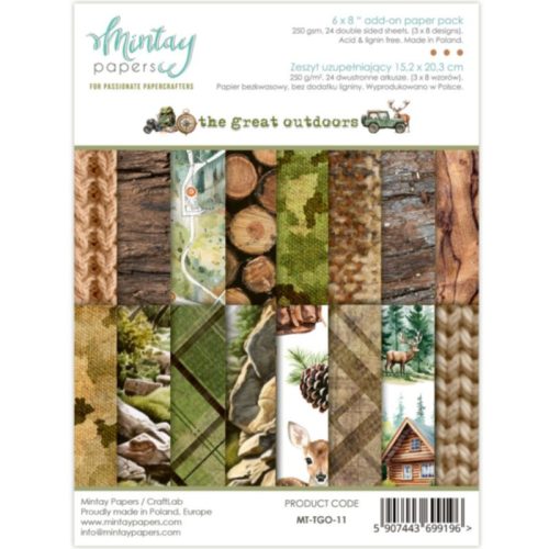 Mintay Papers Add-On Paper Pad – The Great Outdoors paperilehtiö A5
