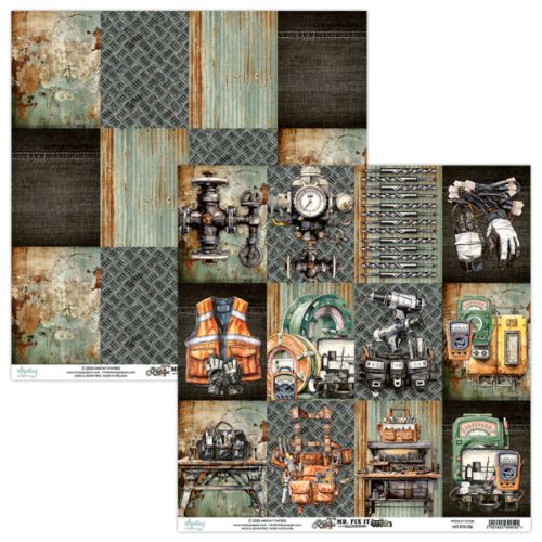 Mintay Papers – Mr. Fix It paperilehtiö 15 x 15 cm - Image 7