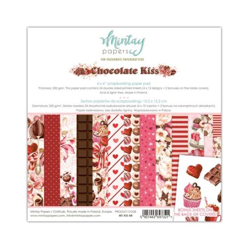 Mintay Papers – Chocolate Kiss paperilehtiö 15 x 15 cm