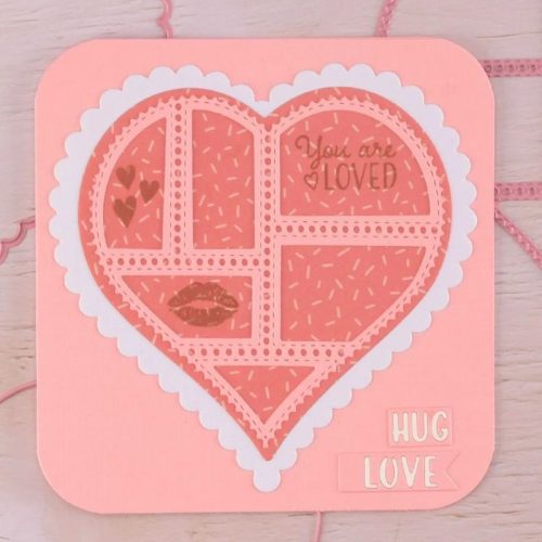 Nellie's Choice stanssi – Multi Frame POSTAL STAMPS HEART - Image 3