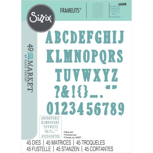 Sizzix & 49 and Market Framelits stanssi – FINE LINE ALPHA 02