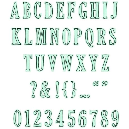 Sizzix & 49 and Market Framelits stanssi – FINE LINE ALPHA 02 - Bild 3