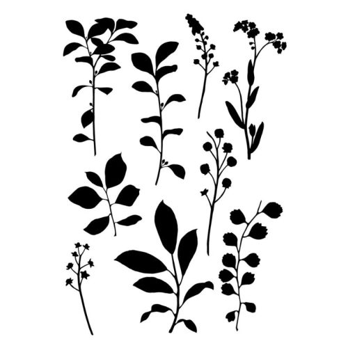 Sizzix & 49 and Market Stamps – Fine Stems 01 leimasinsetti A5 - Image 3