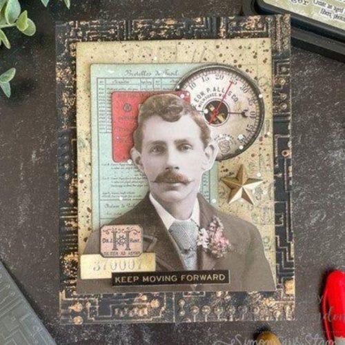 Sizzix Tim Holtz Multi-Level Texture Fades kohokuviointikansio – CIRCUIT (A6) - Bild 2