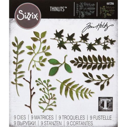 Sizzix Tim Holtz Thinlits stanssi – GARDEN GREENS