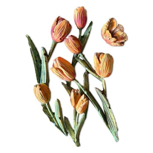 Stamperia – Art of Travelling Tulips Silicon Mould muotti A5 - Bild 2