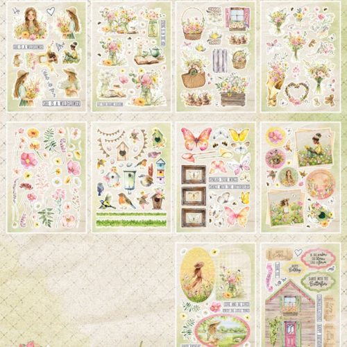 Studio Light Die-Cut Paper Pad – Spring Meadow paperilehtiö (400kpl) A5 - Image 2