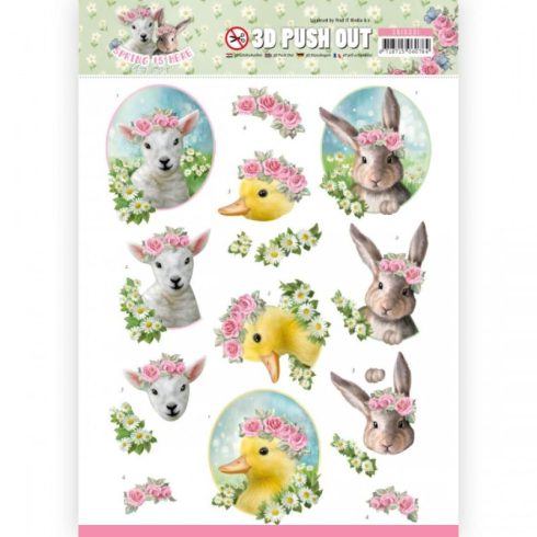 Amy Design 3D-arkki – Spring is Here Baby Animals