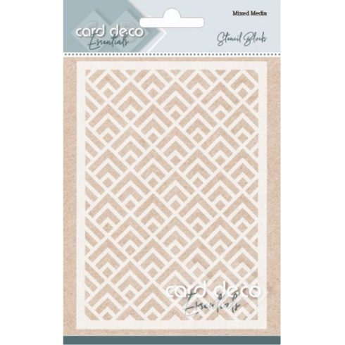Card Deco Mixed Media Stencil – Blocks sapluuna A6