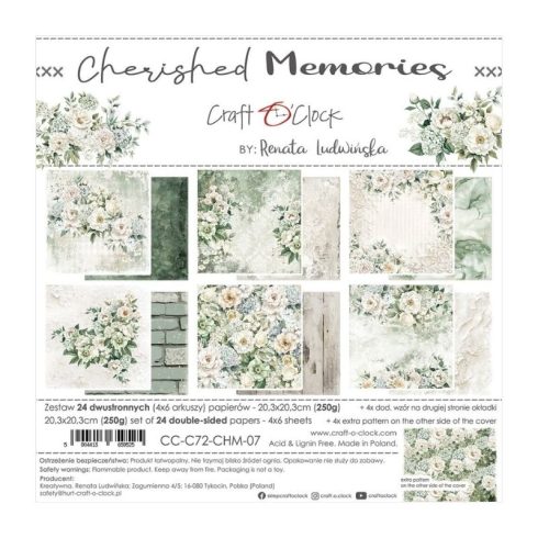 Craft O’Clock – Cherished Memories paperilajitelma 20 x 20 cm