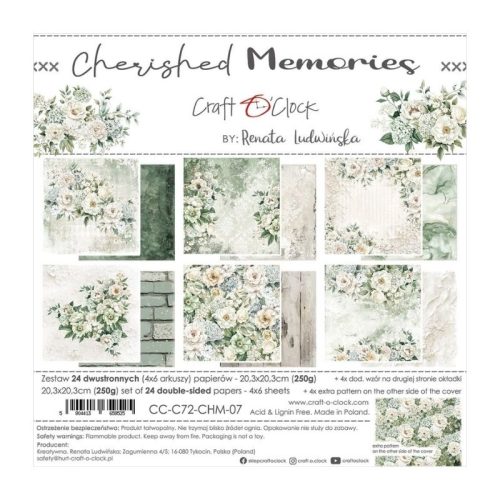 Craft O’Clock – Cherished Memories paperilajitelma 20 x 20 cm