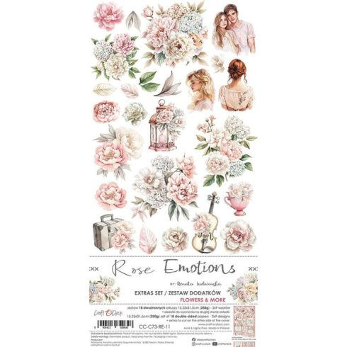 Craft O’Clock – Rose Emotions Extras Set Flowers & More leikekuvat 15 x 30 cm