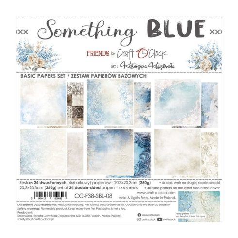 Craft O’Clock – Something Blue Basic paperilajitelma 20 x 20 cm