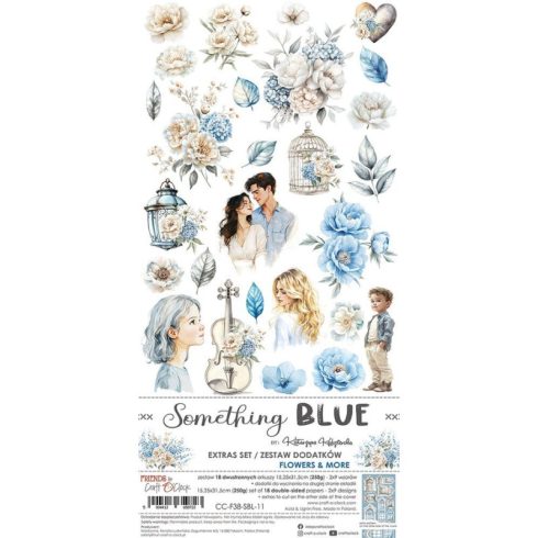 Craft O’Clock – Something Blue Extras Set Flowers & More leikekuvat 15 x 30 cm