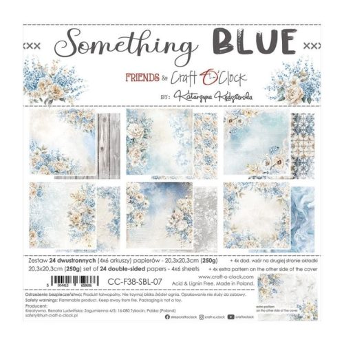 Craft O’Clock – Something Blue paperilajitelma 20 x 20 cm