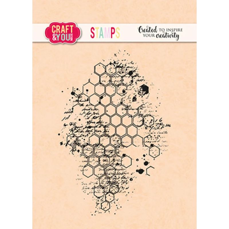 Craft & You Design Stamps – Honeycomb leimasin A6