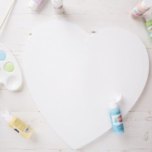 Docrafts Heart Stretched Canvas – Taulupohja sydan 40cm 2