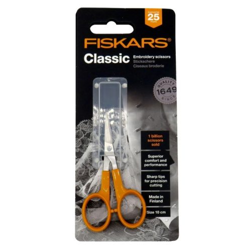 Fiskars Classic Scissors 10 cm – Teräväkärkiset sakset (suorat)