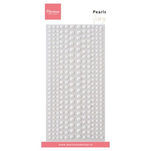 Marianne Design – Pearls Ivory puolihelmi 3D-tarra