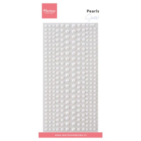 Marianne Design – Pearls Snow puolihelmi 3D-tarra