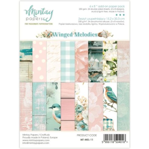 Mintay Papers Add-On Paper Pad – Winged Melodies paperilehtiö A5