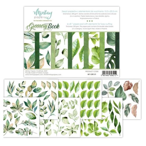 Mintay Papers Elements Paper Pad – Greenery leikekuvat A5