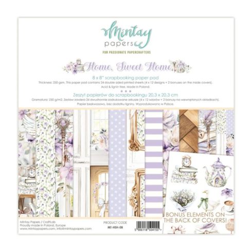 Mintay Papers – Home Sweet Home paperilehtiö 20 x 20 cm