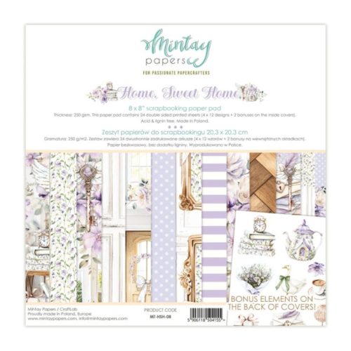Mintay Papers – Home Sweet Home paperilehtiö 20 x 20 cm