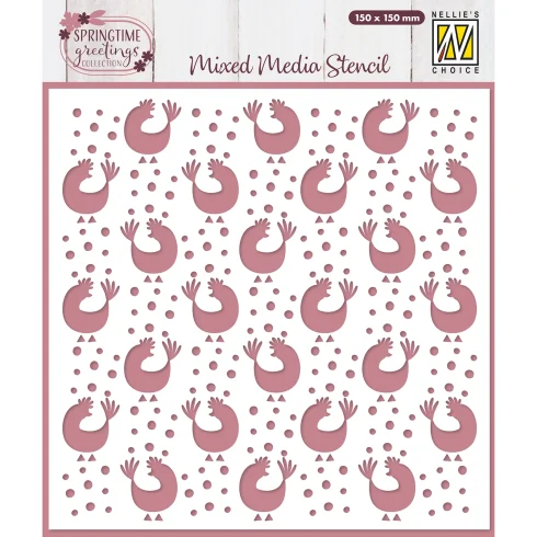 Nellie’s Choice Mixed Media Stencil sapluuna – Chicken