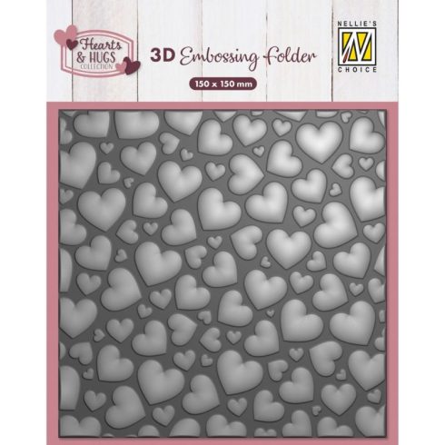 Nellie’s Choise 3D kohokuviointikansio – POP UP HEARTS