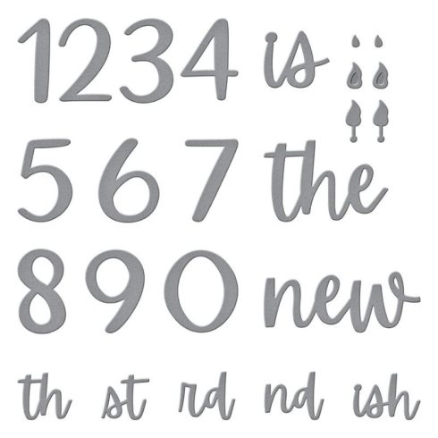 Spellbinders stanssi – CLASSY NUMBERS 4