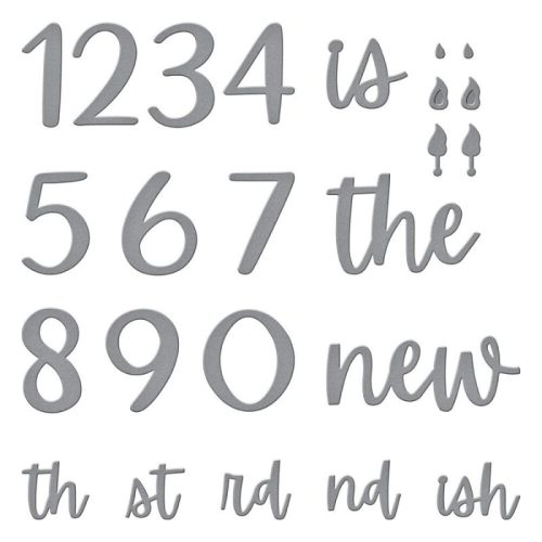 Spellbinders stanssi – CLASSY NUMBERS - Image 4
