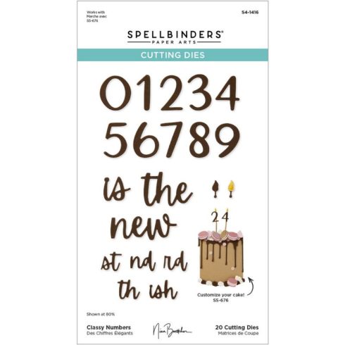 Spellbinders stanssi – CLASSY NUMBERS