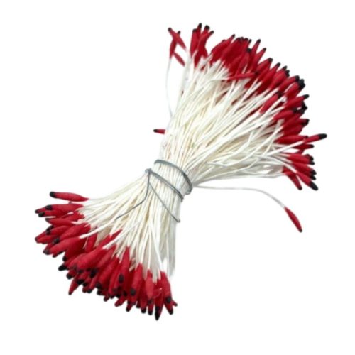 Stamen Matt Dual-Color Heteet puna-musta matta 2,5mm (144 kpl)