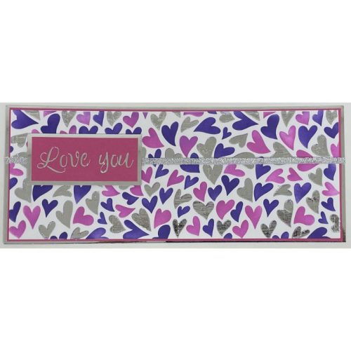 TCW Layered Stencil Slimline – Groovy Hearts sapluunat (3kpl) - Bild 2