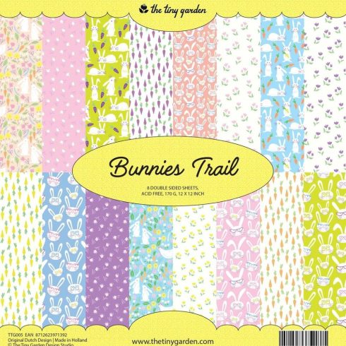The Tiny Garden – Bunnies Trail paperilajitelma 30 x 30 cm