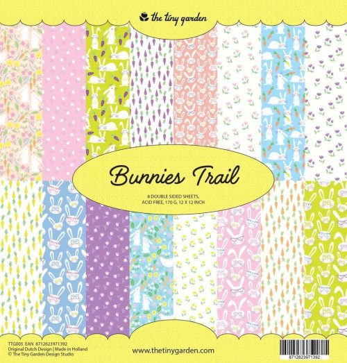 The Tiny Garden – Bunnies Trail paperilajitelma 30 x 30 cm