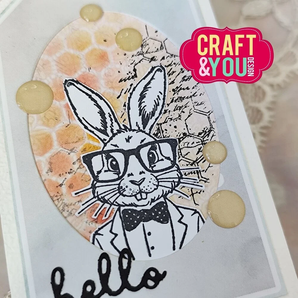 Craft & You Design Stamps – Honeycomb leimasin A6 - Image 3