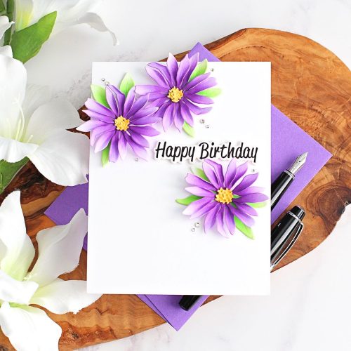 Spellbinders stanssi – LAVENDER MOUNTAIN DAISY - Image 3