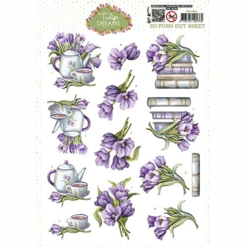 Amy Design 3D-arkki – Tulip Dreams Purple Tulips