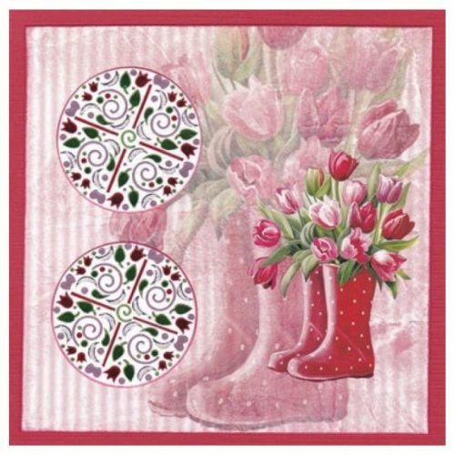 Amy Design 3D-arkki – Tulip Dreams Red Tulips - Bild 2
