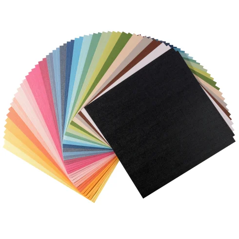 Florence Pearl Textured Cardstock Paper – Multi helmiäiskartonkilajitelma 30x30cm 216g (50 kpl)