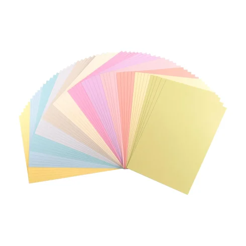 Florence Smooth Cardstock Paper – Pastels kartonkilajitelma A4 216g (60 kpl)