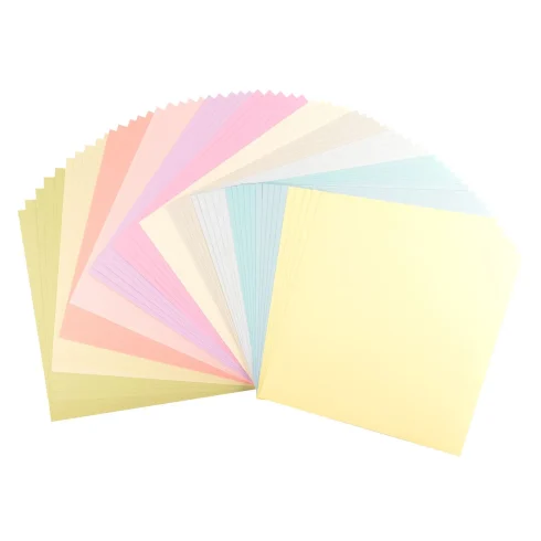 Florence Smooth Cardstock Paper – Pastels kartonkilajitelma 30x30cm 216g (60 kpl)